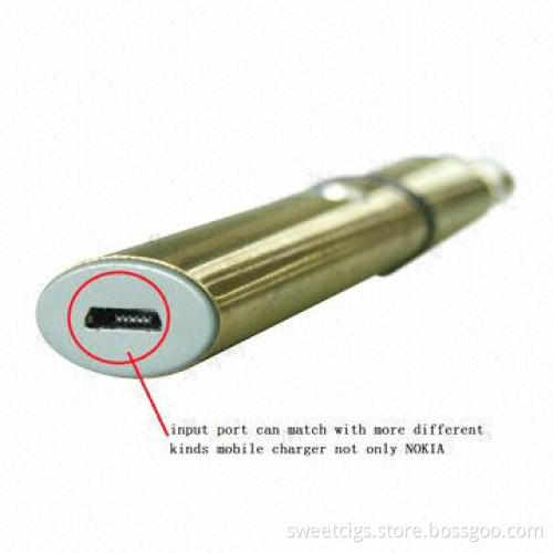 Factory Price Wax Dry Herb E-lip Vaporizers with 360mAh Battery Capacity, 3.3-2.4V Working Voltage